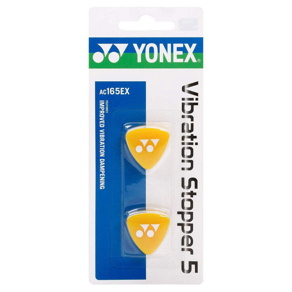 Yonex-AC165EX-dampner-set-2-bucati-galben-alb_1 ANTIVIBRATOR YONEX AC165EX, SET 2 BUCATI, CULOARE YELLOW (GALBEN) - imagine 1